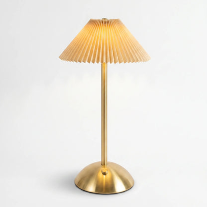 Cordless Pleated Shade Lamp -  Nordhalo