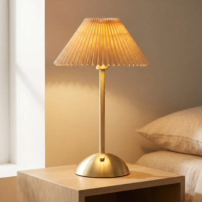 Cordless Pleated Shade Lamp -  Nordhalo