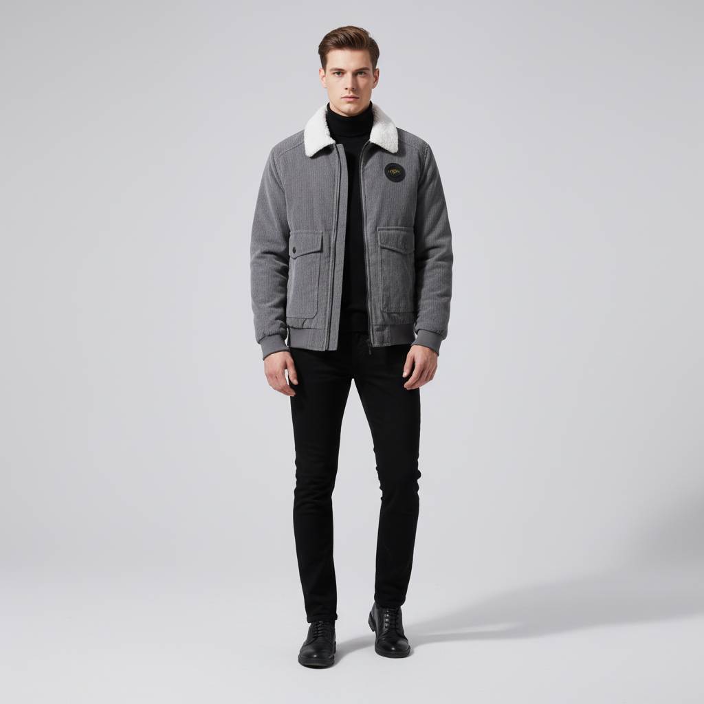 Corduroy Jacke Mit Fleece - Joachim