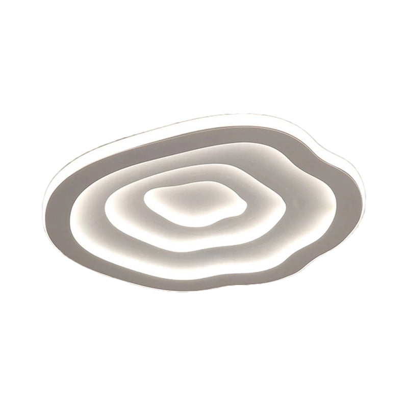 Schwebende Acryl-Deckenlampe mit Warm- und Weiß-LED-Licht - Auralis
