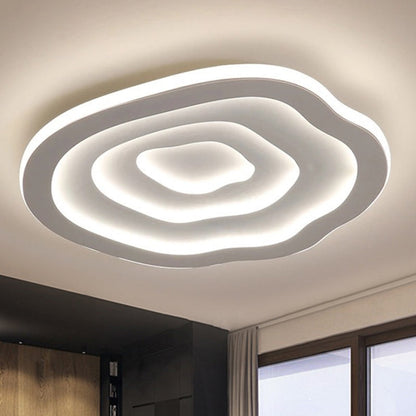 Schwebende Acryl-Deckenlampe mit Warm- und Weiß-LED-Licht - Auralis