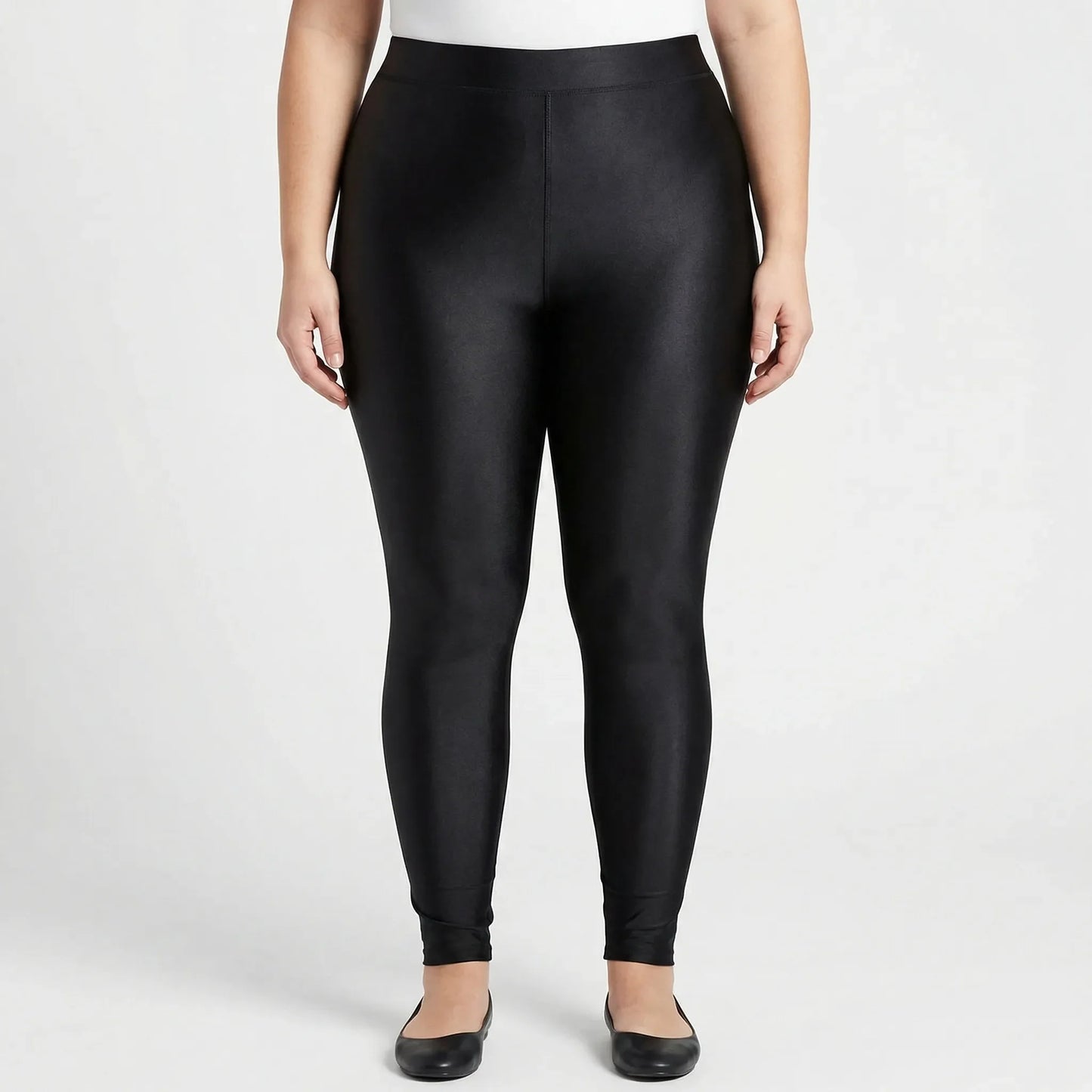 Cropped Gym Leggings In Plus Size - Mildred