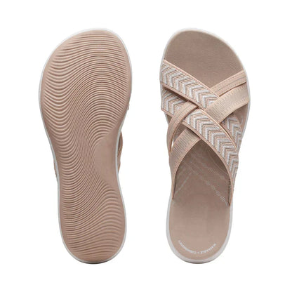 Cross-Strap Orthopedic Supportive Sandal - Josephine