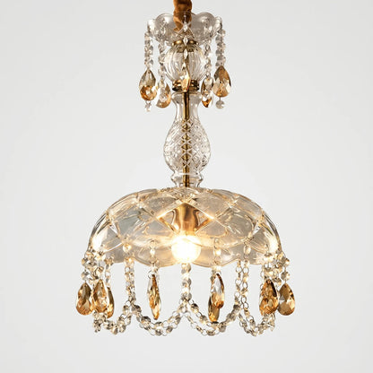 Crystal Pendant Chandelier With Droplets -  Crystella