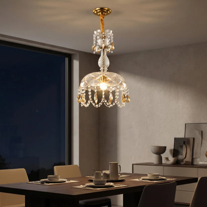 Crystal Pendant Chandelier With Droplets -  Crystella