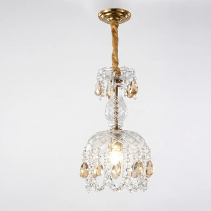 Crystal Pendant Chandelier With Droplets -  Crystella