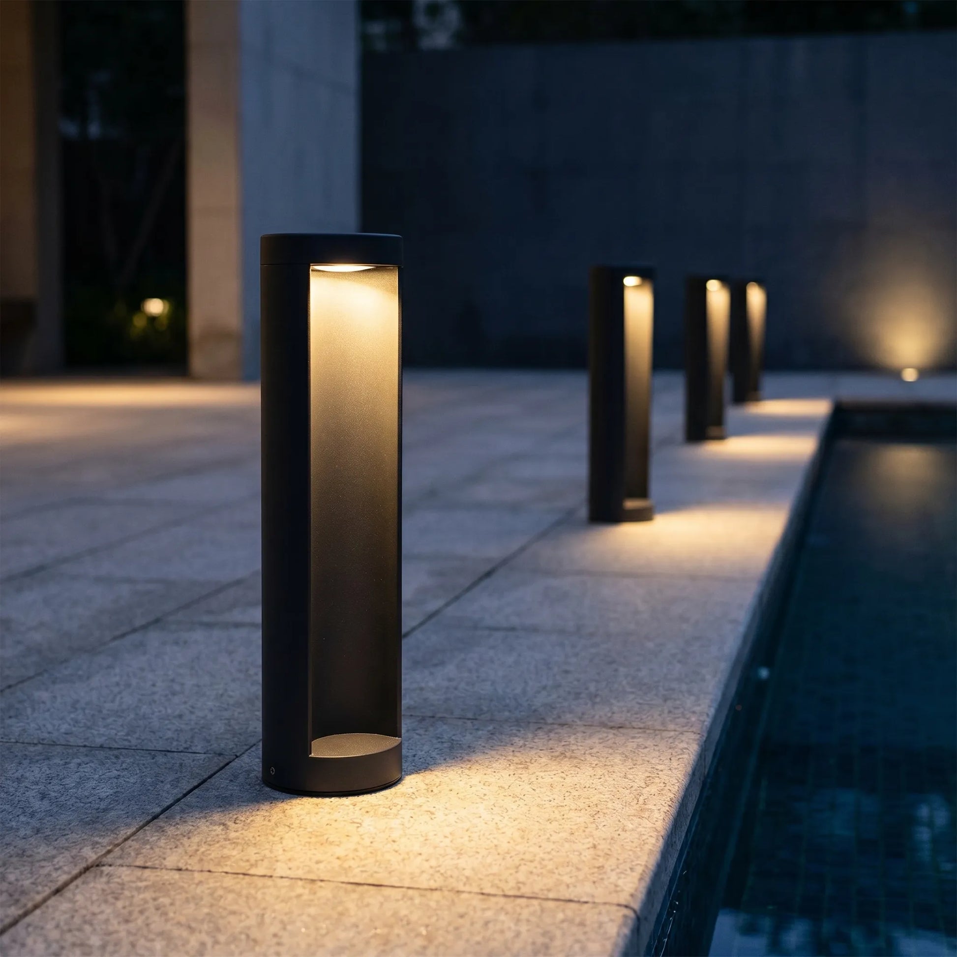 Cylindrical LED Outdoor Bollard Lamp -  Glowterra