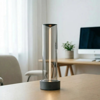 Cylindrical Touch-Dimmable LED Table Lamp -  Glowpillar