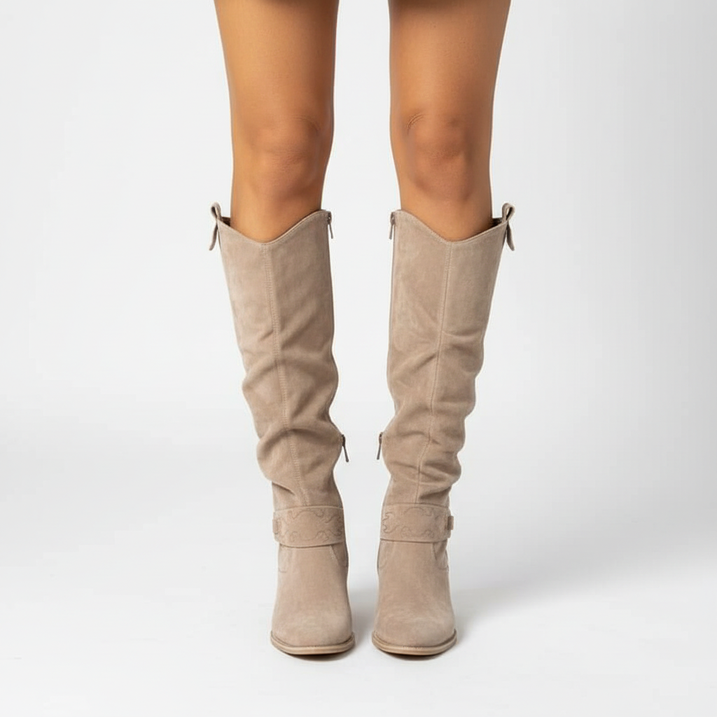 Damenstiefel Aus Kunstsuède -  Laura