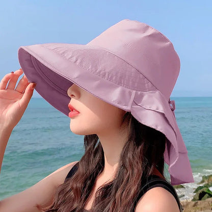 Damen-Sonnenschirm mit breitem Rand und UV-Schutz – Celeste
