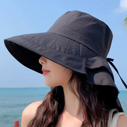 Damen-Sonnenschirm mit breitem Rand und UV-Schutz – Celeste