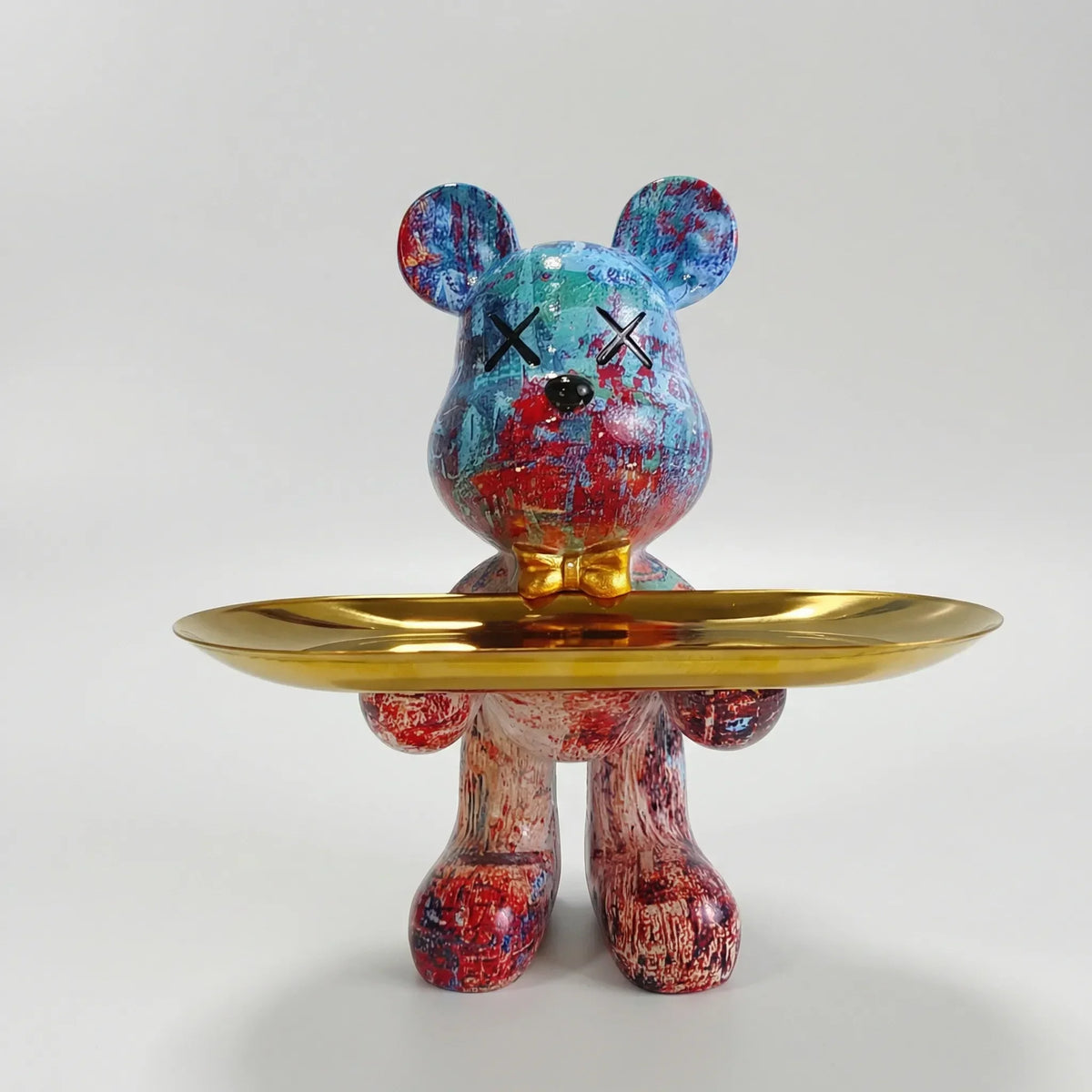 Decoratief Berenbeeldje Met Dienblad - Trayono
