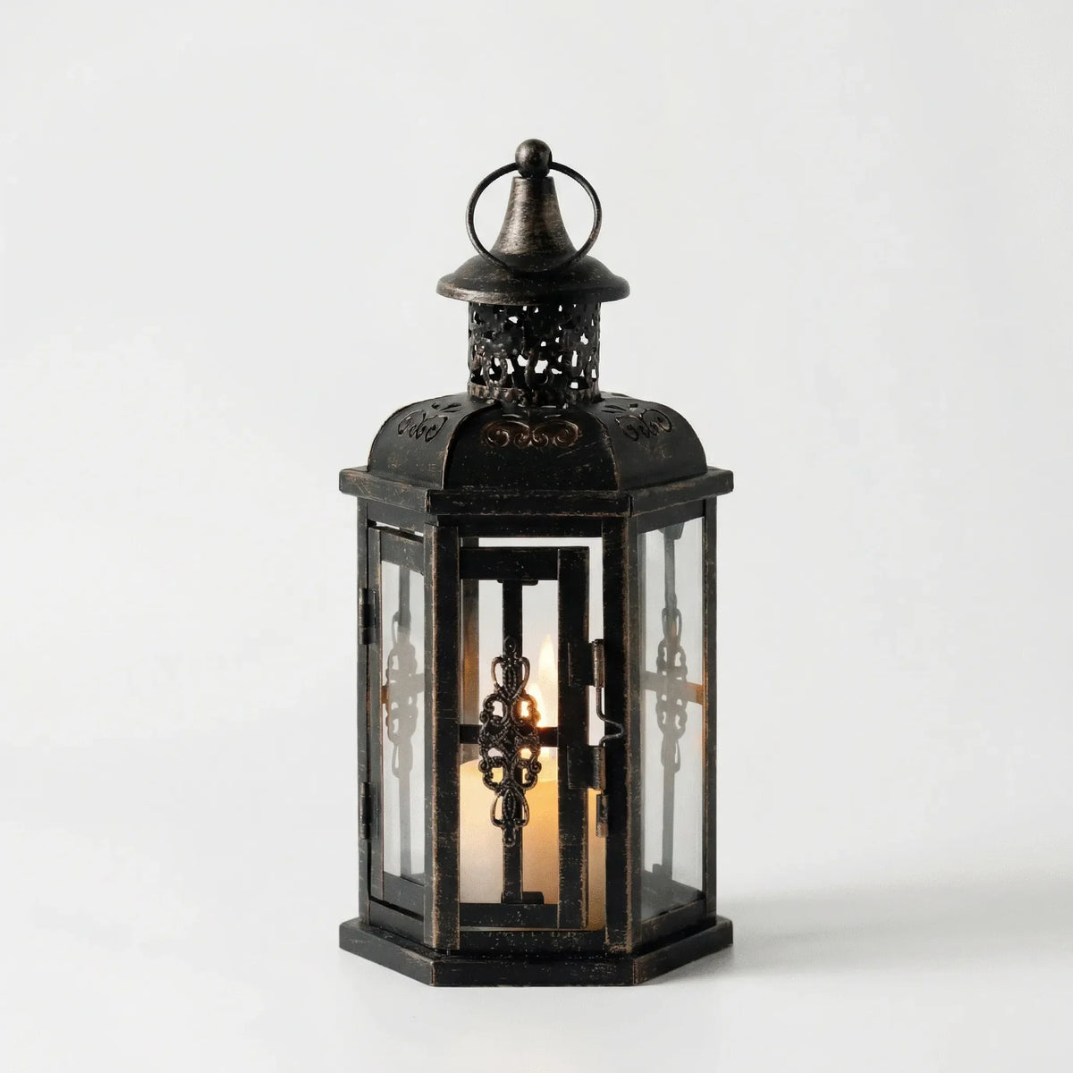 Decoratieve Kaarslantaarn In Vintage Stijl - Noctarell