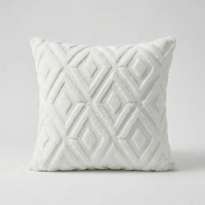 Decoratieve Kussenhoes Met 3D-Ruitpatroon - Rautiso