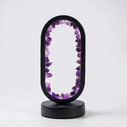 Decoratieve Tafellamp Met Echte Kristallen - Ametystglow