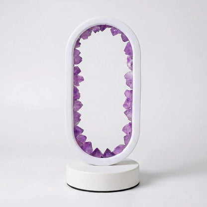 Decoratieve Tafellamp Met Echte Kristallen - Ametystglow