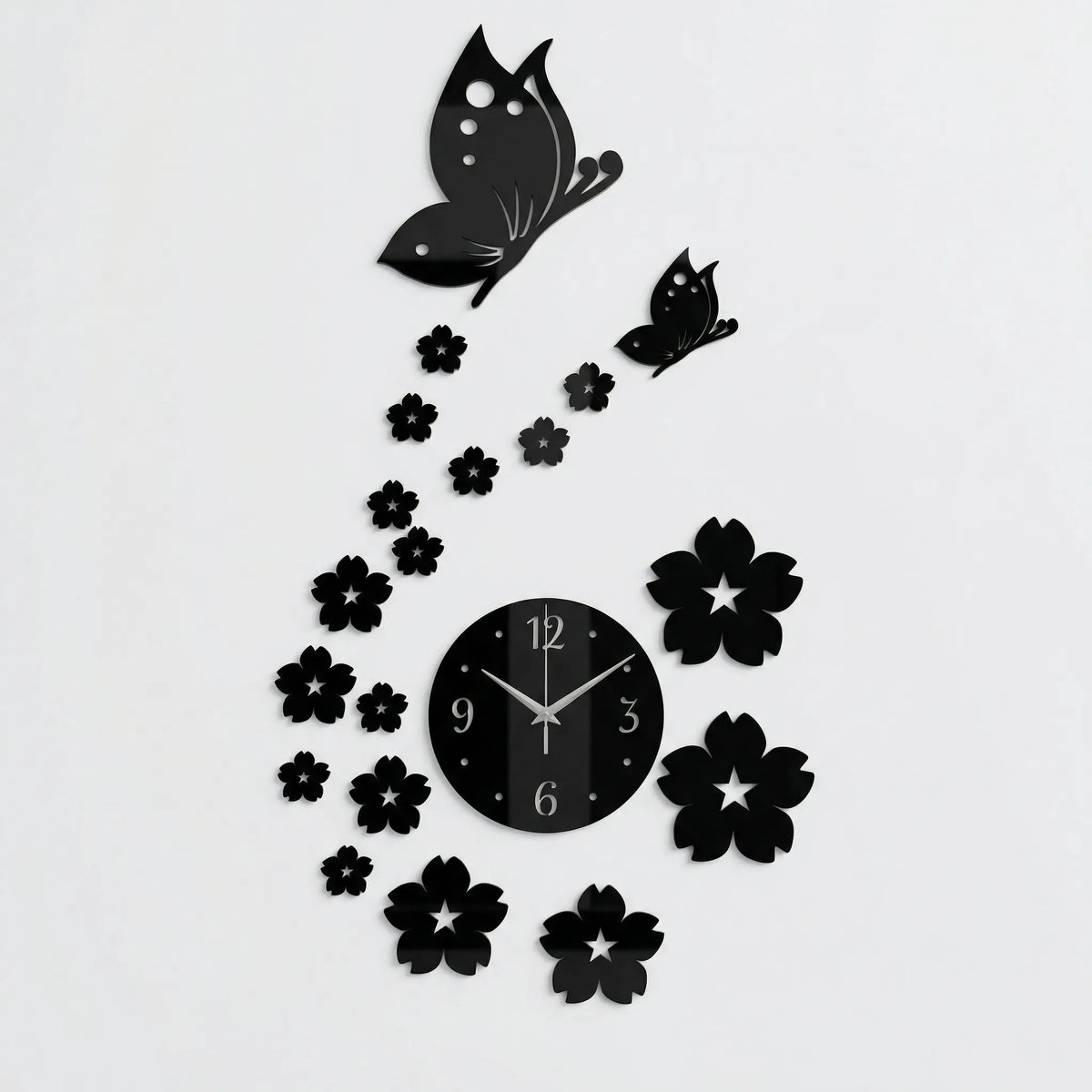 Dekorative Schmetterlings-Wanduhr - Flutterique