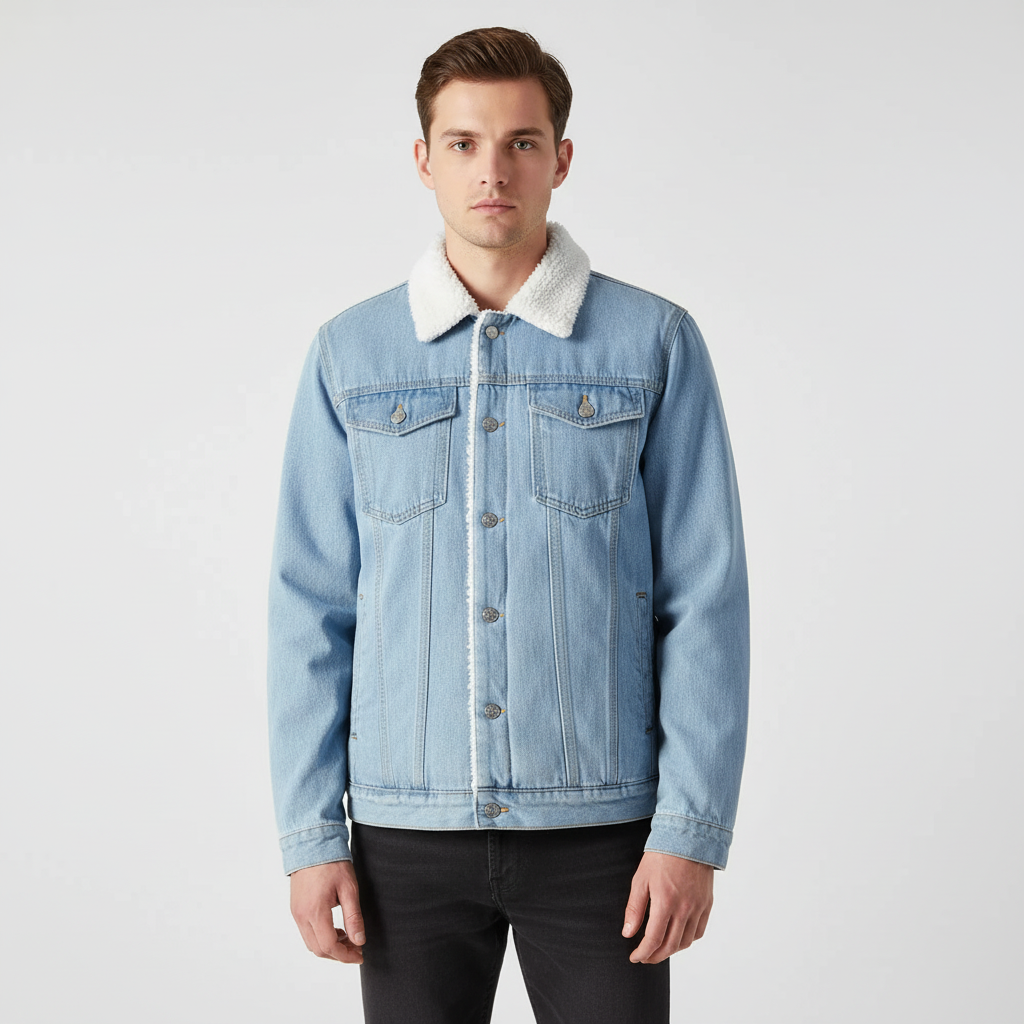 Denimjacke Mit Fleecefutter - Timur