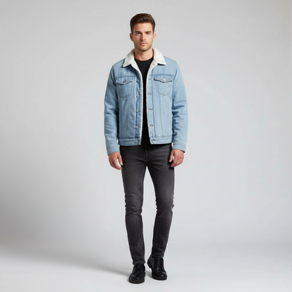 Denimjacke Mit Fleecefutter - Timur