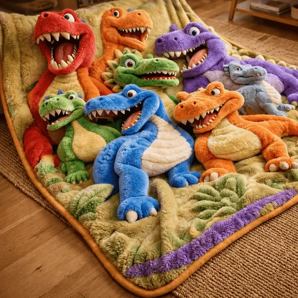 Dino Dream Blanket – Ultra Cozy & Playful Comfort