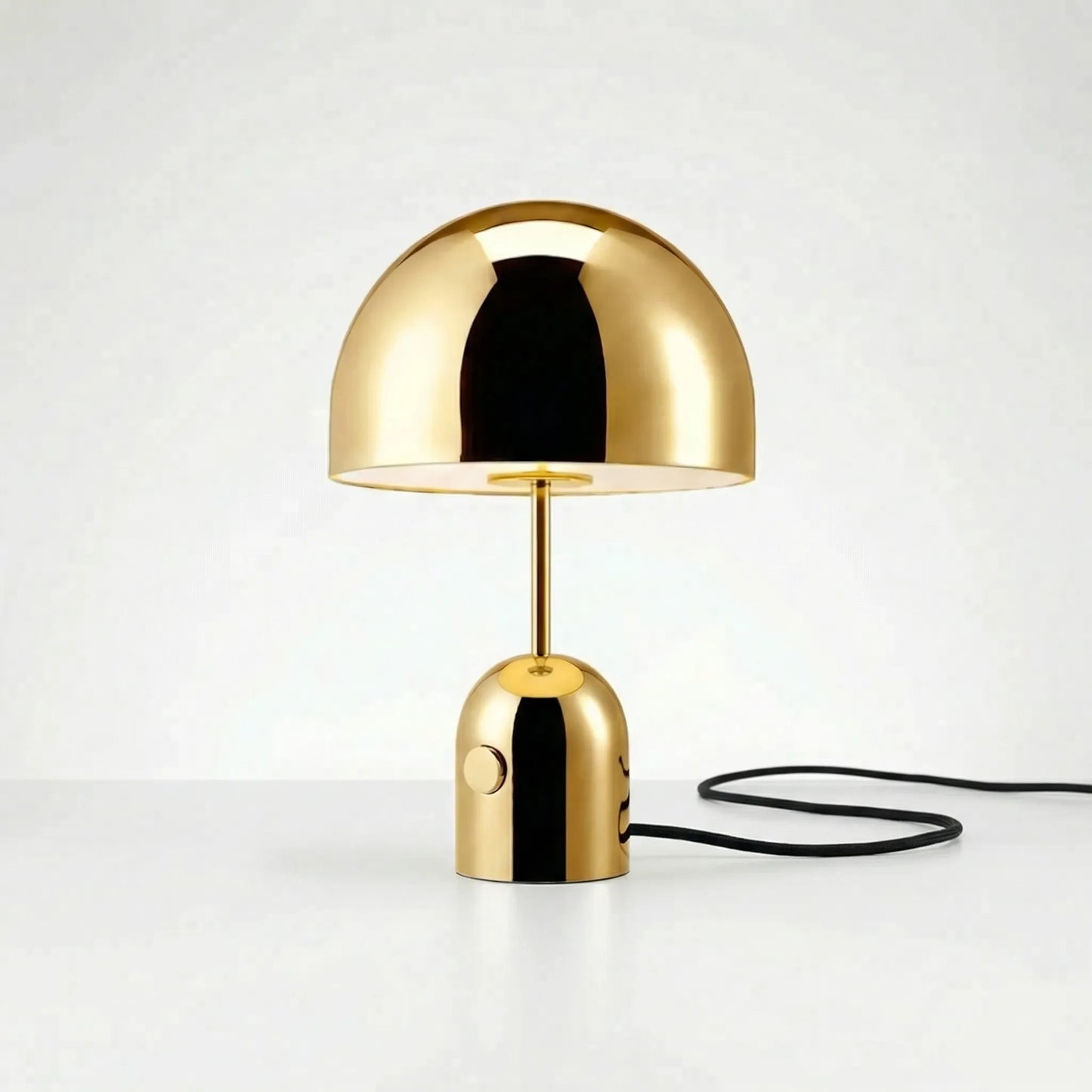 Dome-Shade Table Lamp With Polished Finish -  Domeclair