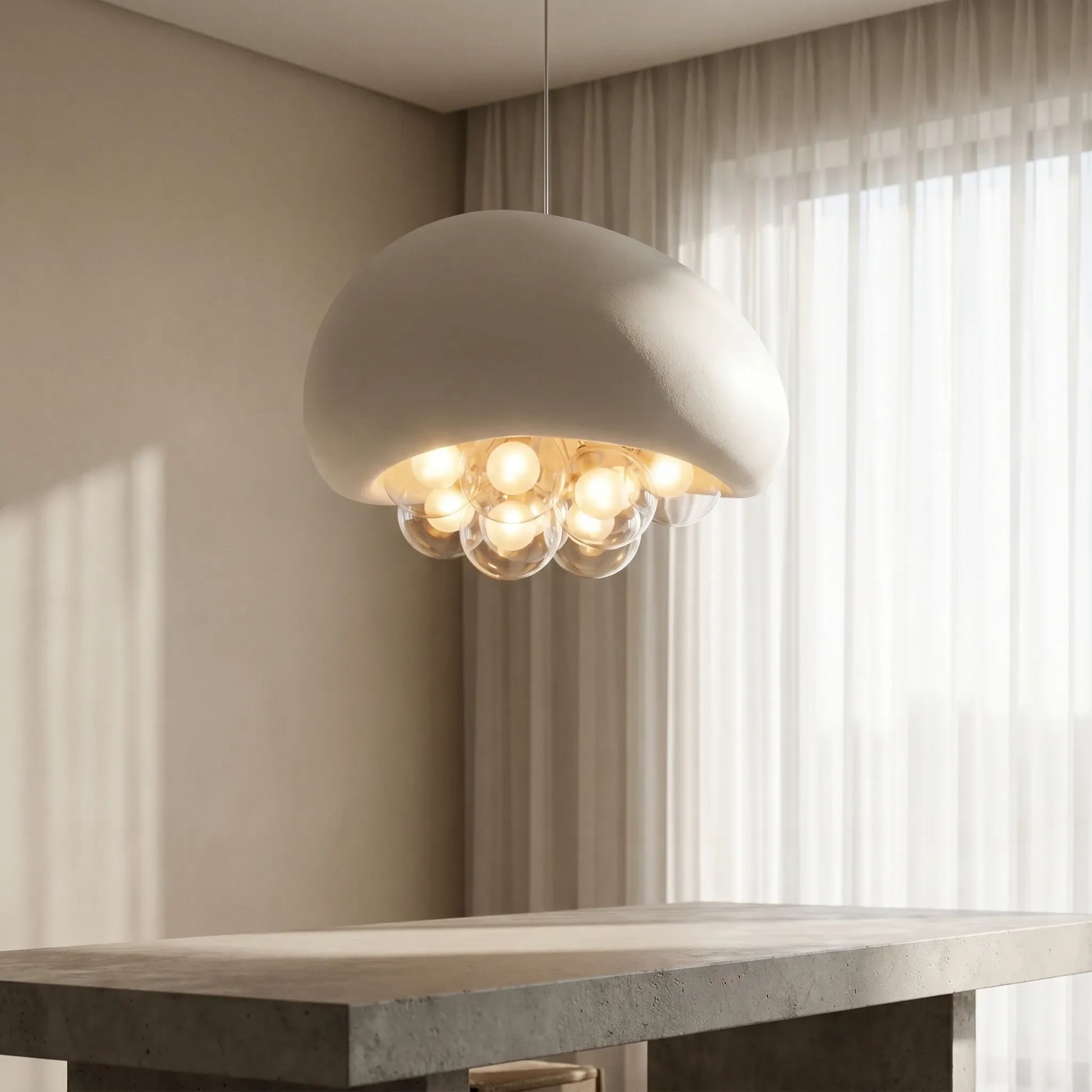 Dome-Shaped Multi-Bulb Pendant Lamp -  Bubblara