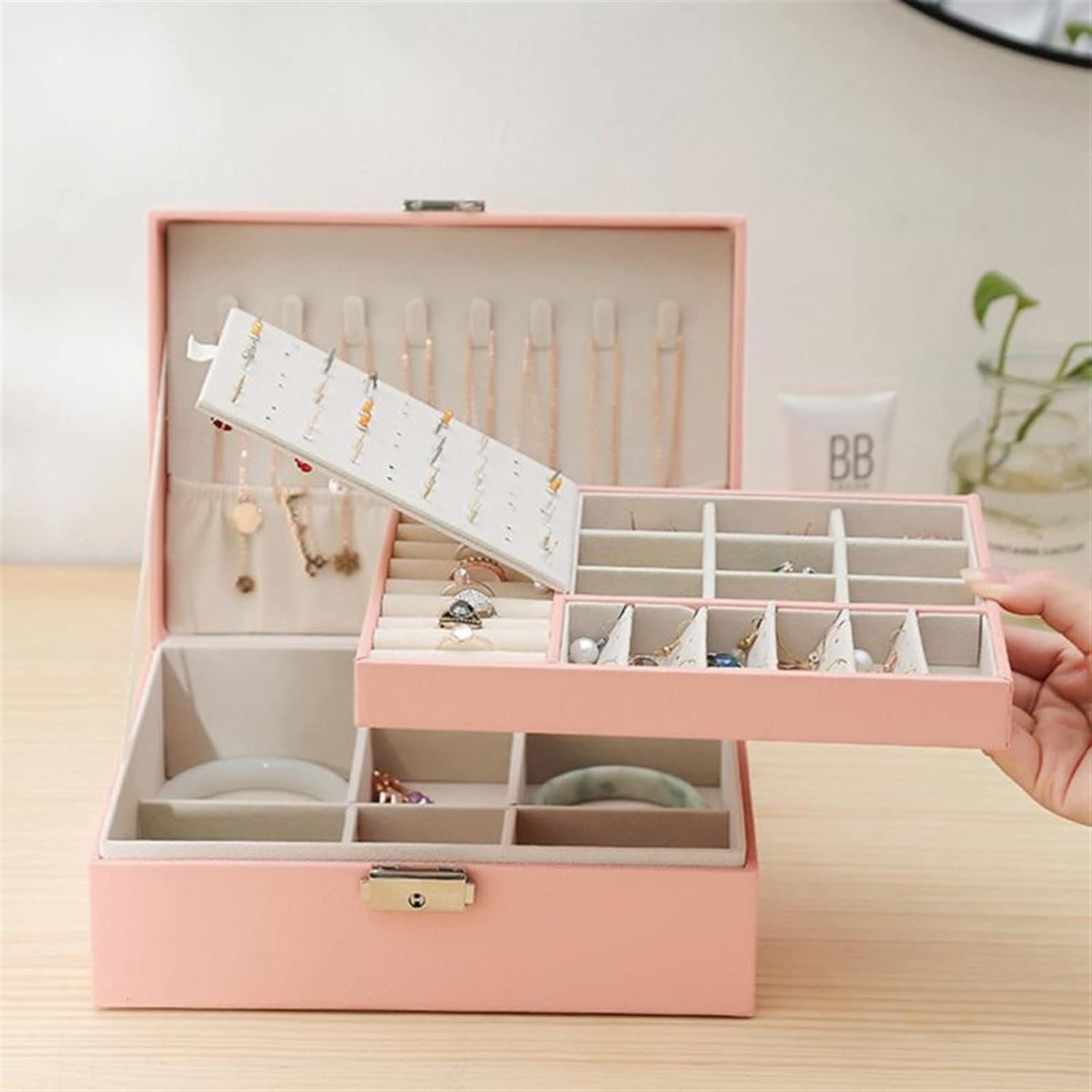 Doppellagige Schmuckaufbewahrung - JewelryHaven 