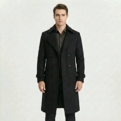 Doppelreihiger Langer Mantel - Henrick
