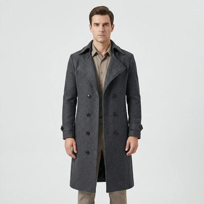 Doppelreihiger Langer Mantel - Henrick
