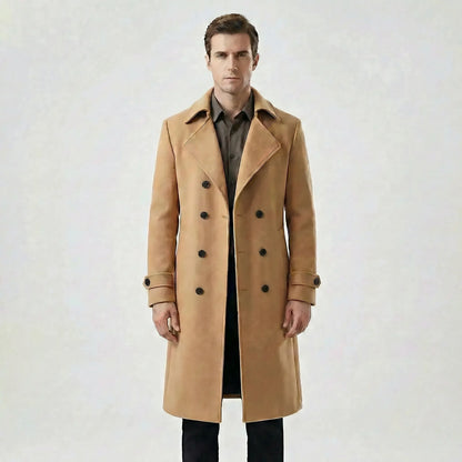 Doppelreihiger Langer Mantel - Henrick