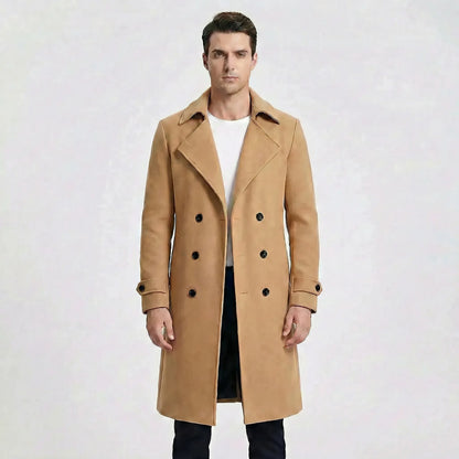 Doppelreihiger Langer Mantel - Henrick