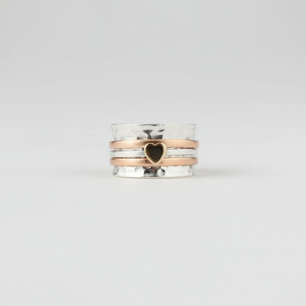 Drehbares Herzdesign - HeartRing 