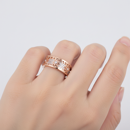 Drehender Silberring - SpinGlam 