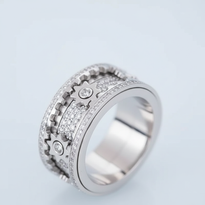 Drehender Silberring - SpinGlam 