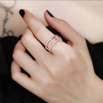 Drehender Silberring - SpinGlam 