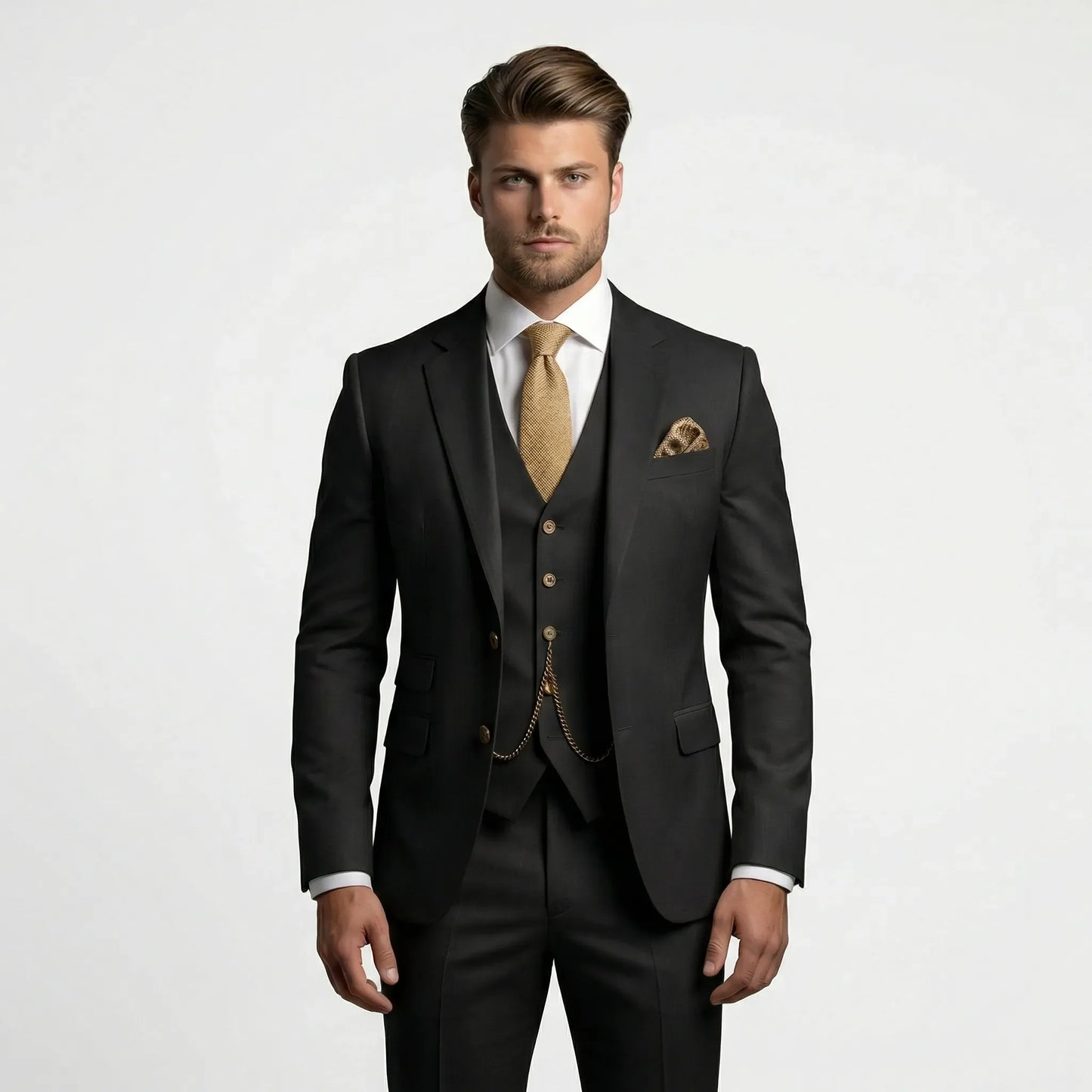 Dreiteiliger Slim Fit Anzug - Yannick