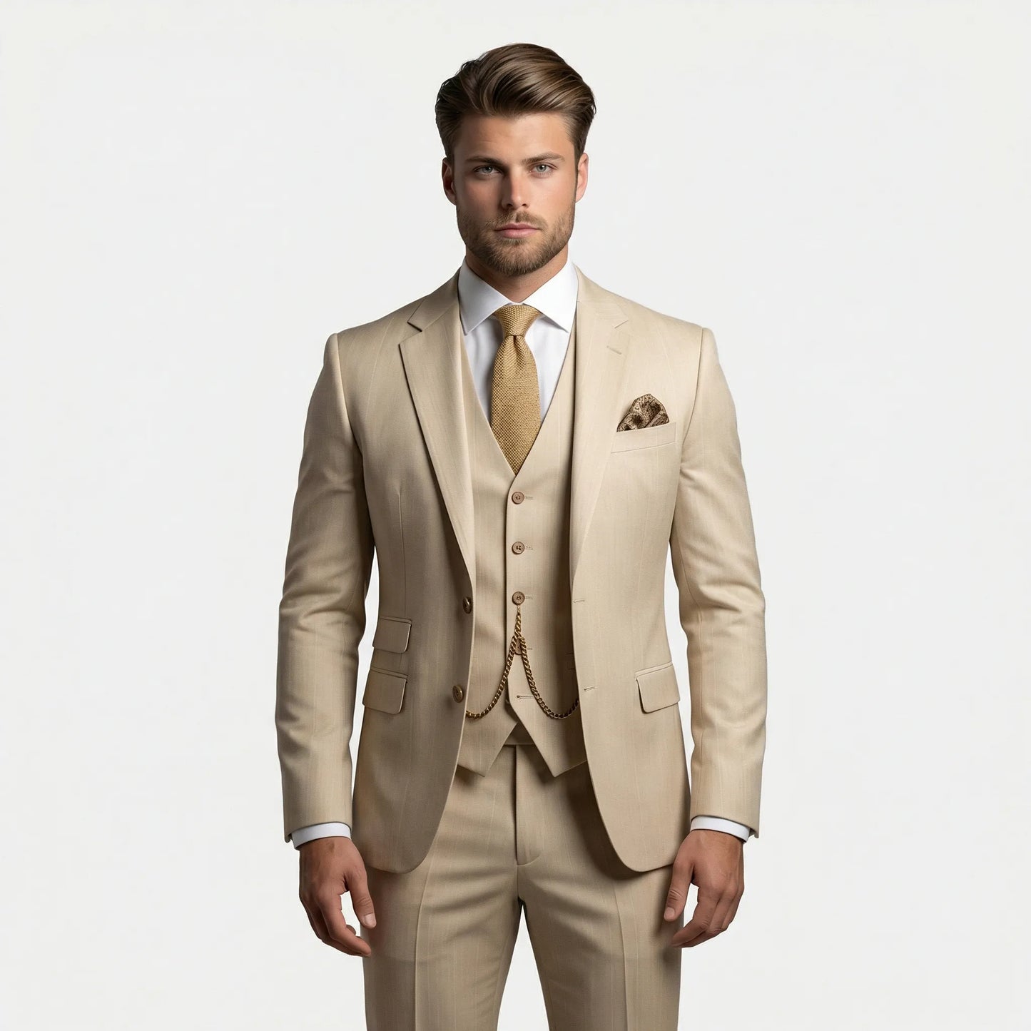 Dreiteiliger Slim Fit Anzug - Yannick