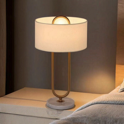 Drum Shade Bedside Table Lamp -  Clarivane