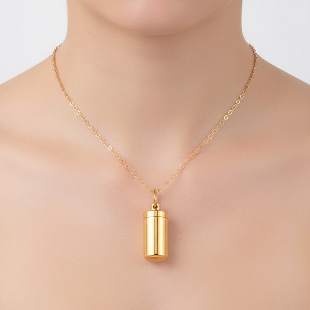 Edelstahl-Halskette - AshHeart 