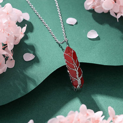 Edelsteinkette Mit Anhänger - CrystalTree 