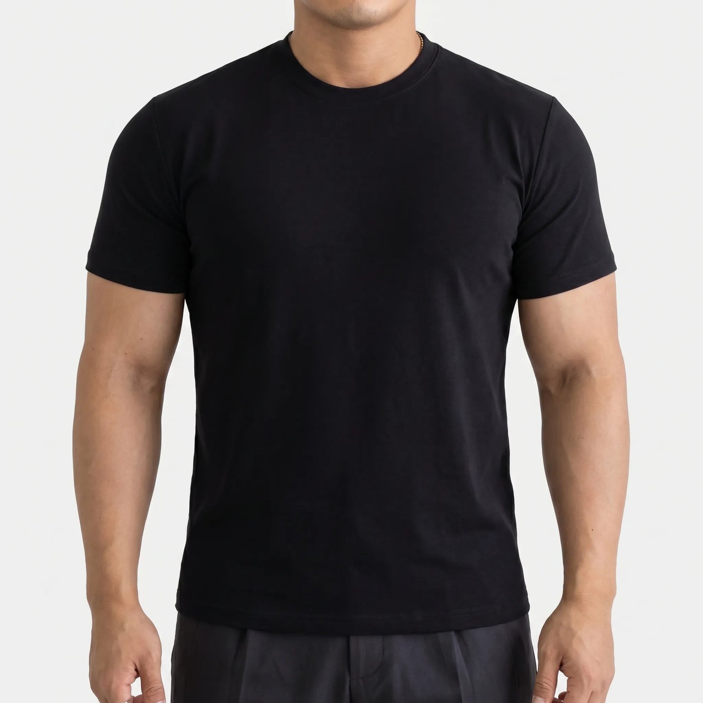 Einfarbiges T-Shirt Mit Körperbetontem Schnitt - Jeff