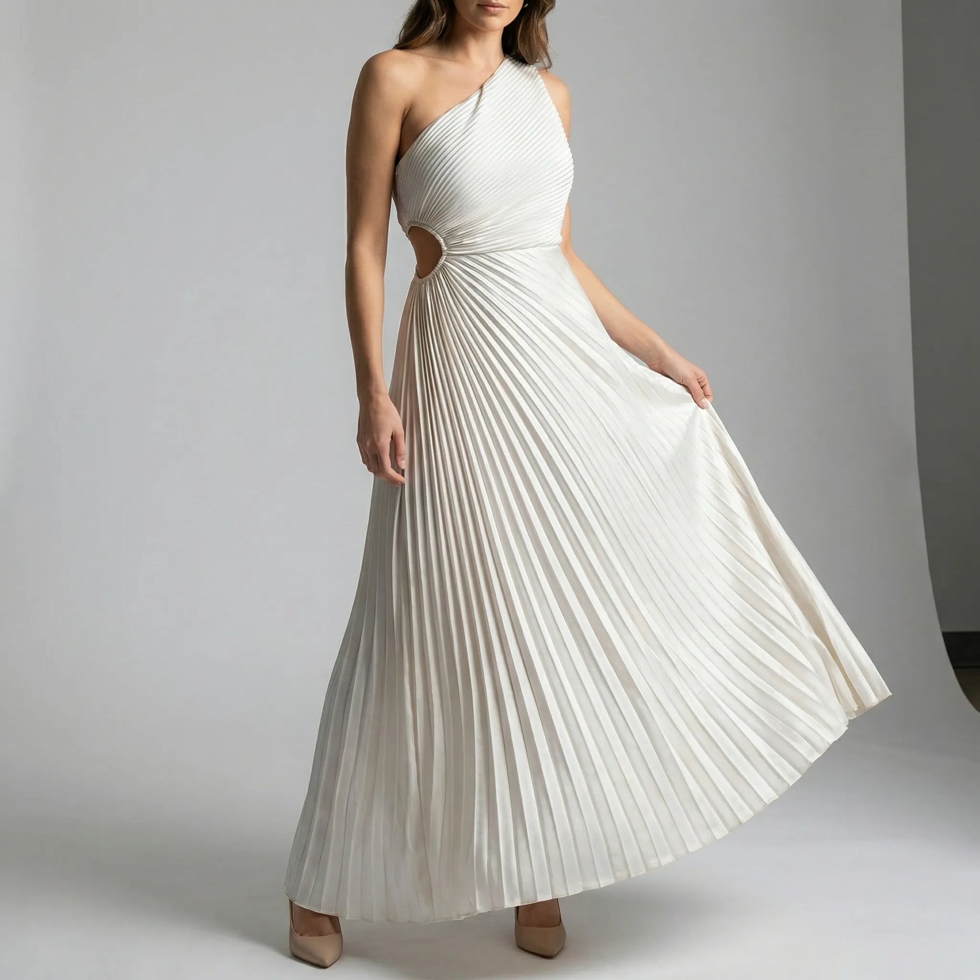 Einschulterkleid Mit Faltenrock - Lisann