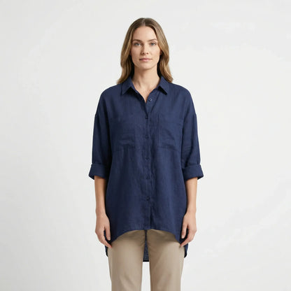 Elegante Damesblouse Met Knoopsluiting - Becky