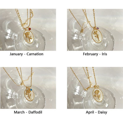 Elegante Geburtsstein-Halskette - AuraJewelry 