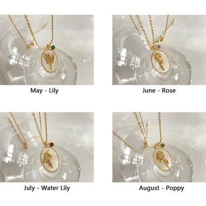 Elegante Geburtsstein-Halskette - AuraJewelry 