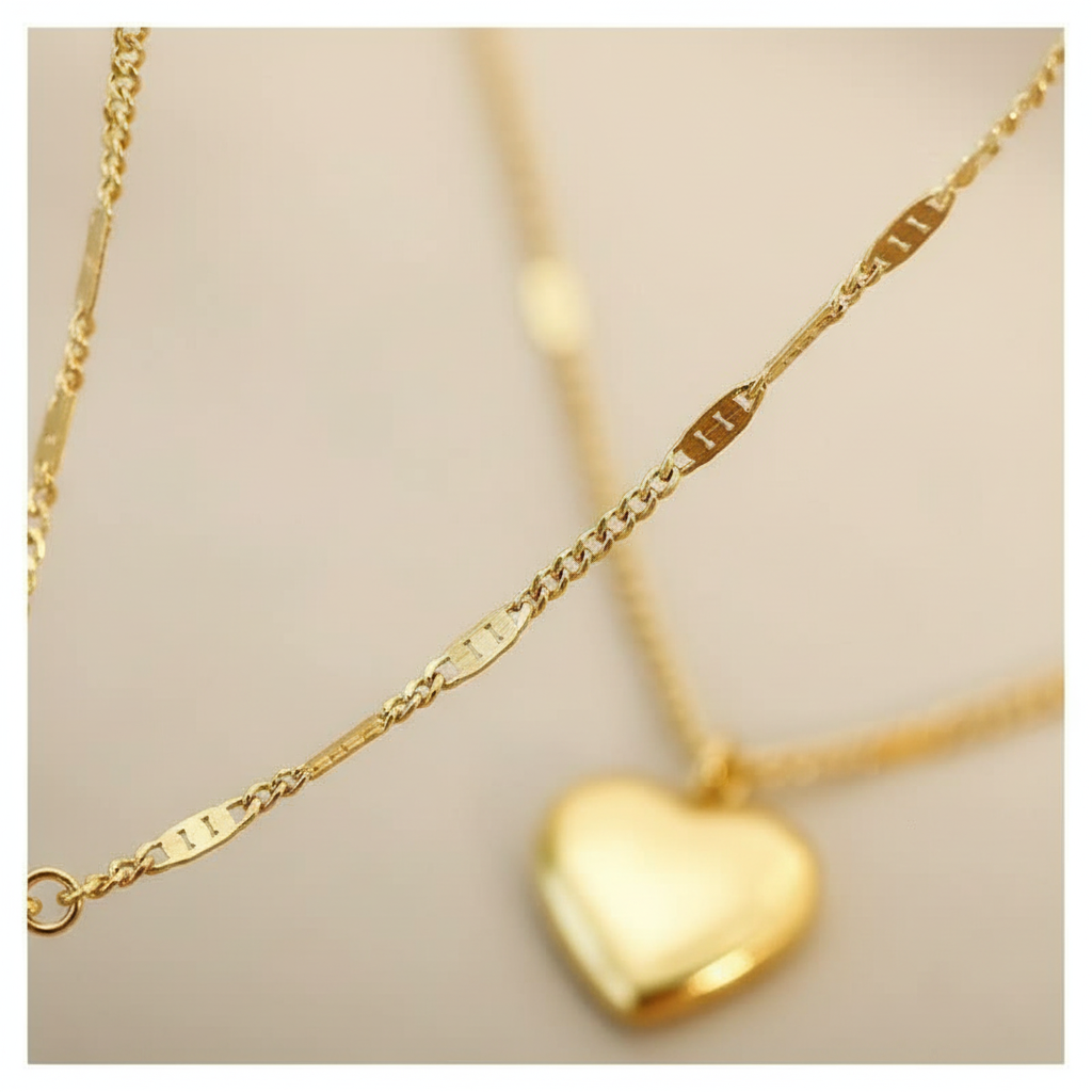 Elegante Halskette - GoldenGleam 