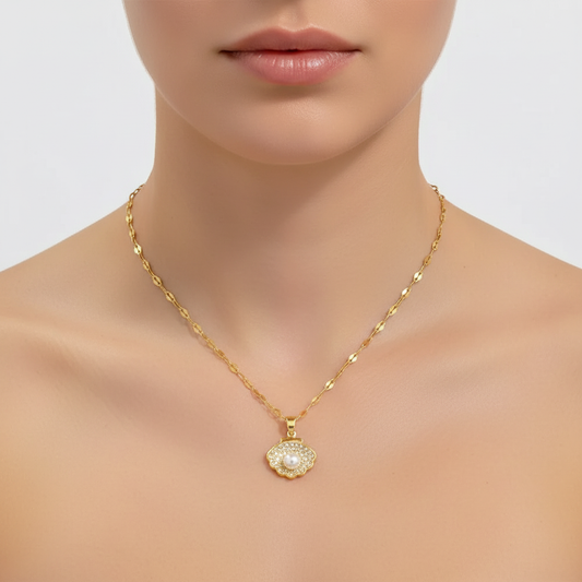 Elegante Muschelkette - ShellGleam 