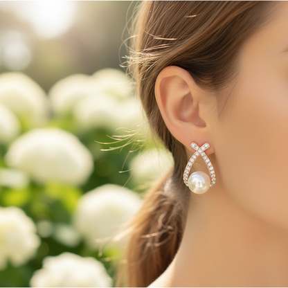 Elegante Perlenohrringe - GlamourPearl 