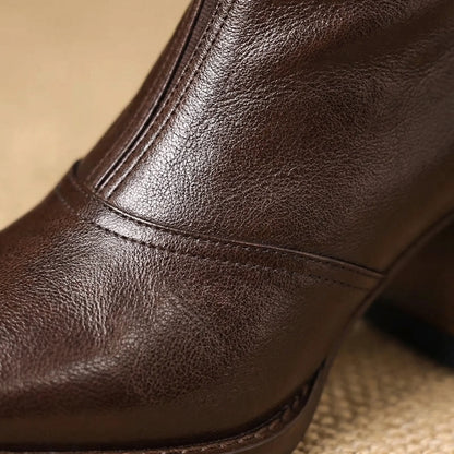 Elegante Stiefelette Mit Mittlerem Absatz - Kathryn