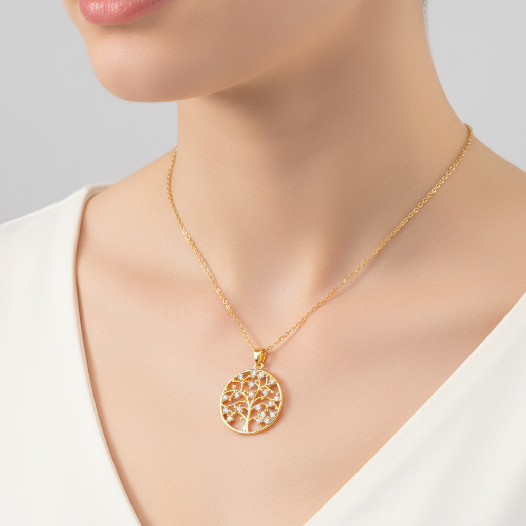 Eleganter Lebensbaum-Anhänger - TreeGlitter 